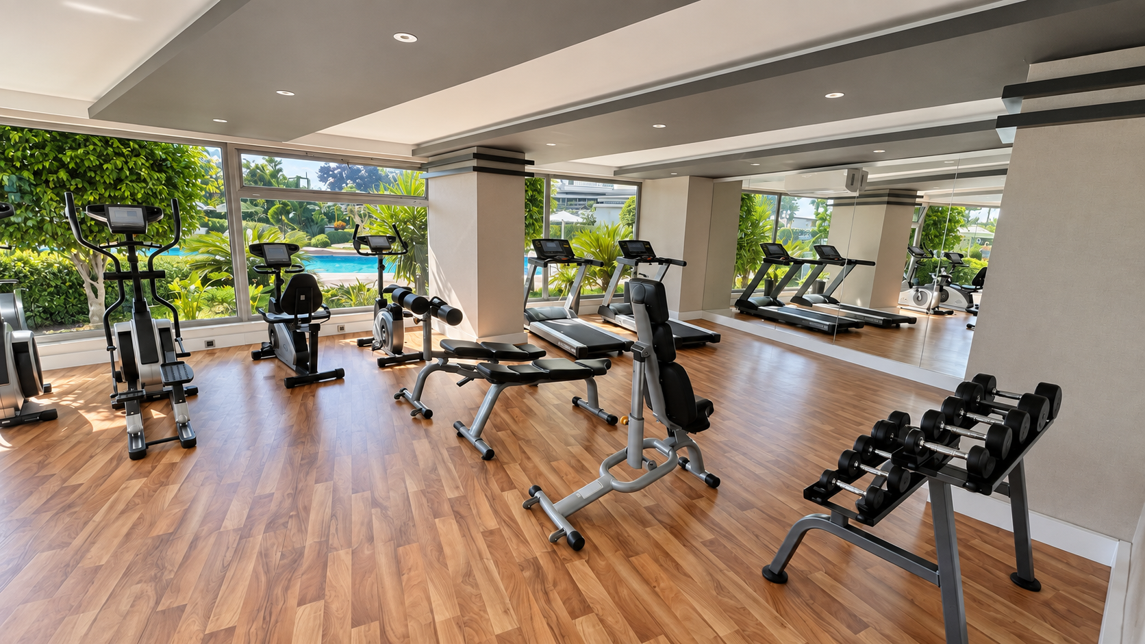 Фитнес-зал Calistar Residence